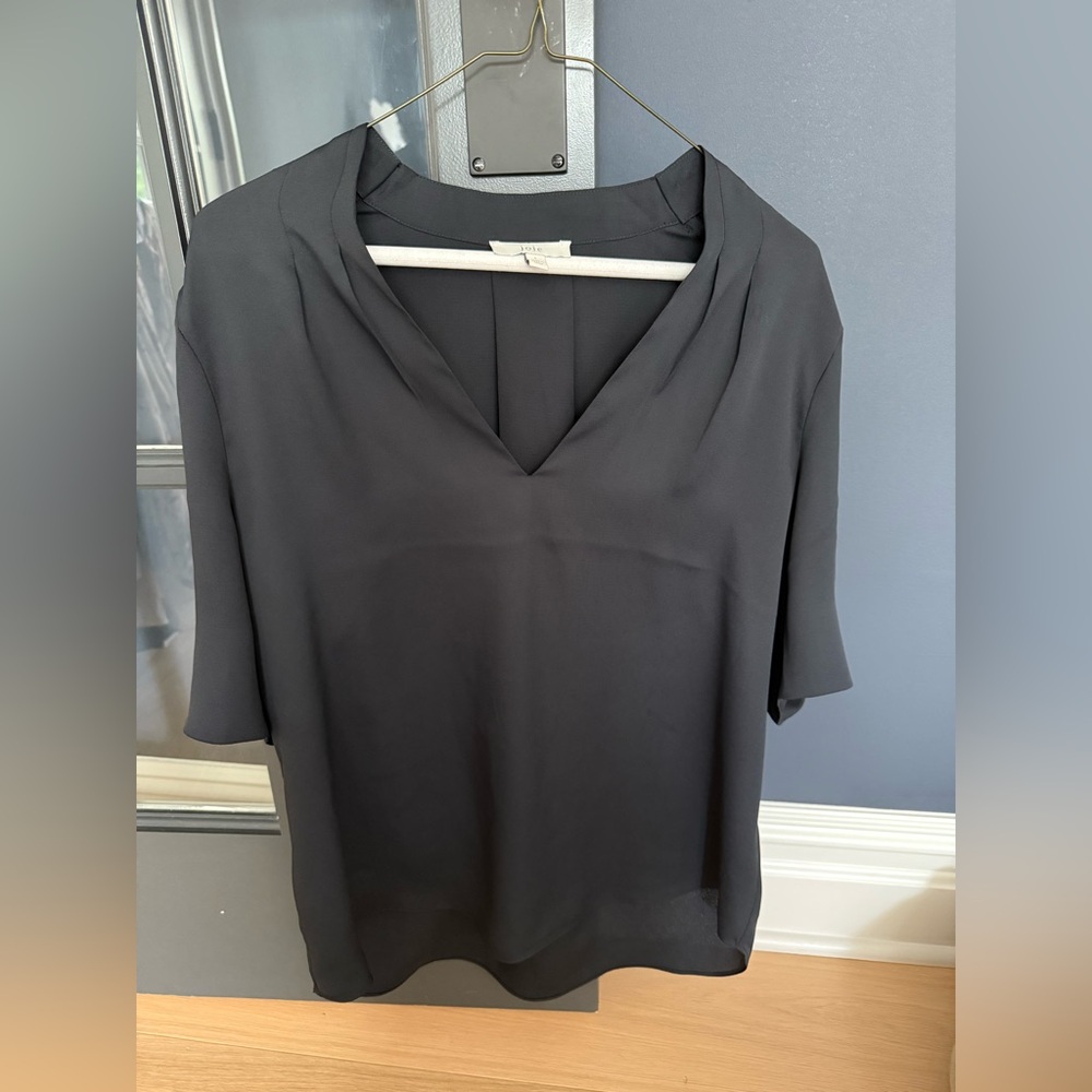 Joie Black V-Neck Blouse